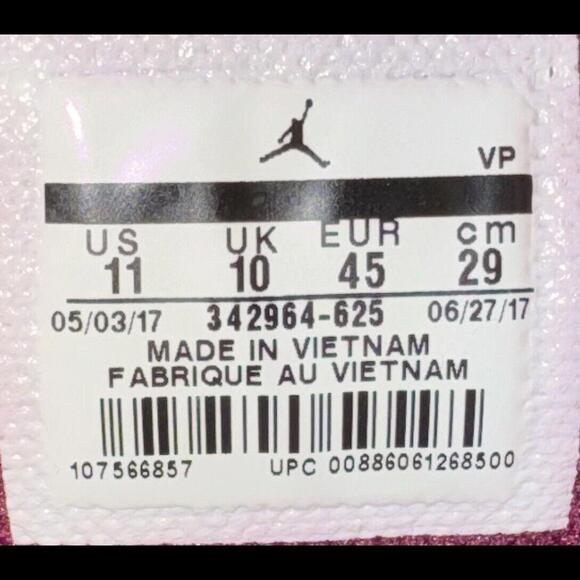 Nike Air Jordan True Flight Burgundy Bord 342964-625 Sz 11 - Picture 9 of 9